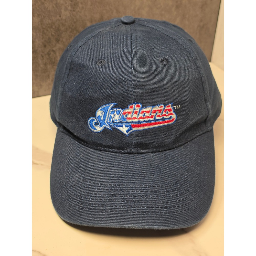 Cleveland‎ Indians Navy Blue Adjustable Baseball Cap Hat BD&A FirstEnergy Logo